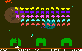 Spaced-Out Invaders screen shot
